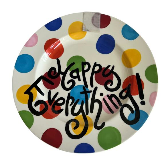 Happy Everything Big Dot Plate Coton Colors Colorful Festive Birthday Holiday - Picture 1 of 11
